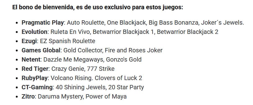 Promociones semanales en BetWarrior Argentina